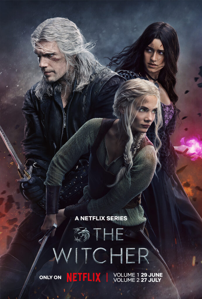 Poster for The Witcher series on Netflix