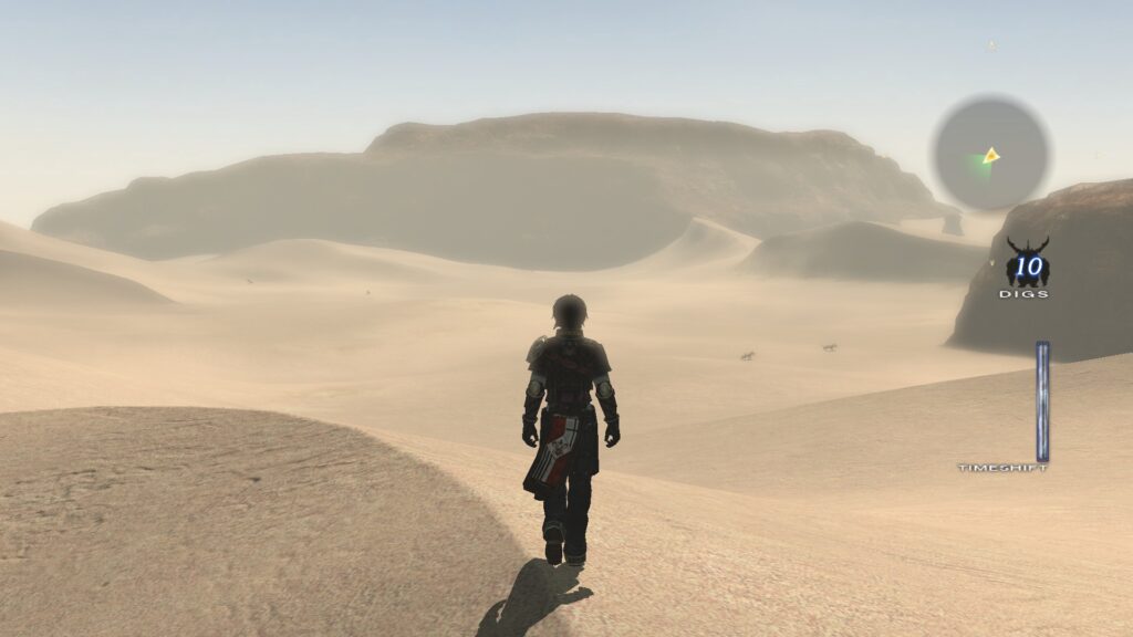 The Last Remnant screenshot showing The Great Sand Sea desert area