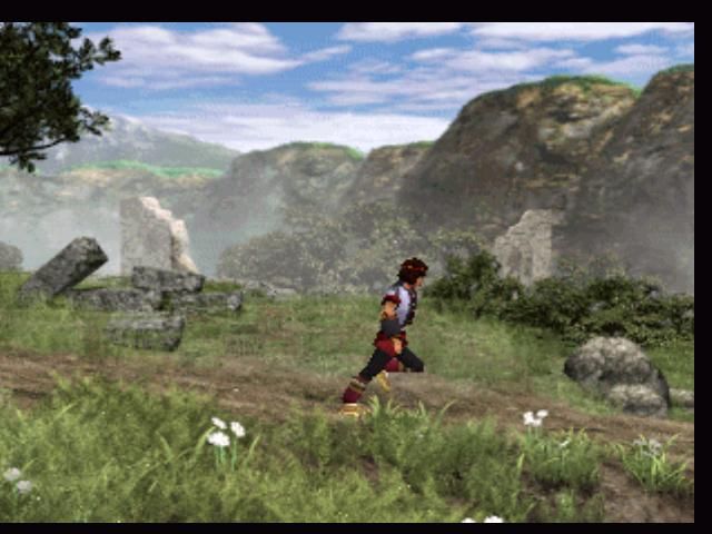 Jade Cocoon running through grasss screenshot